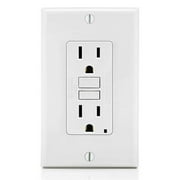 Leviton GFNT1-W 15A SmartlockPro Self-Test GFCI Duplex Recpt Ind Light Wire Lead